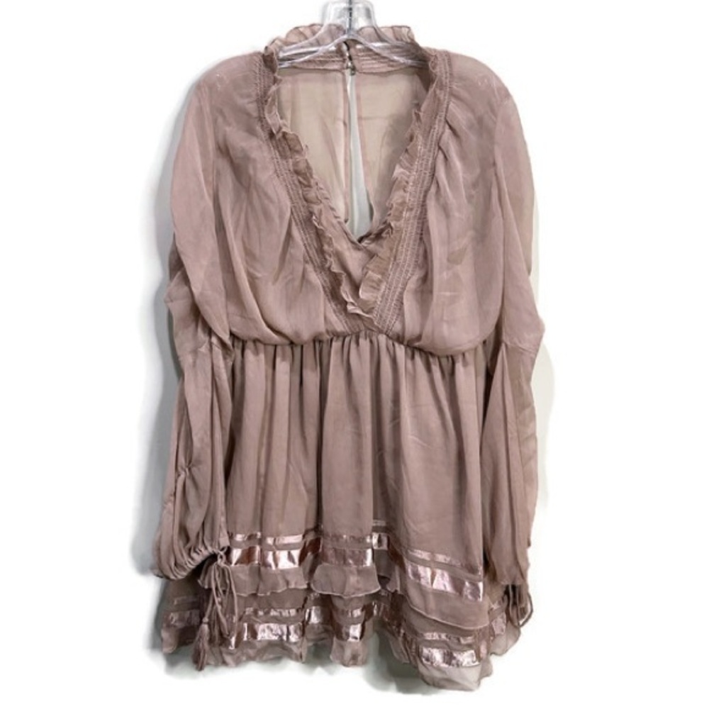 ASOS Whimsy Fairy Miss Selfridge Ruffle Ribbon Dress - Picture 7 of 7